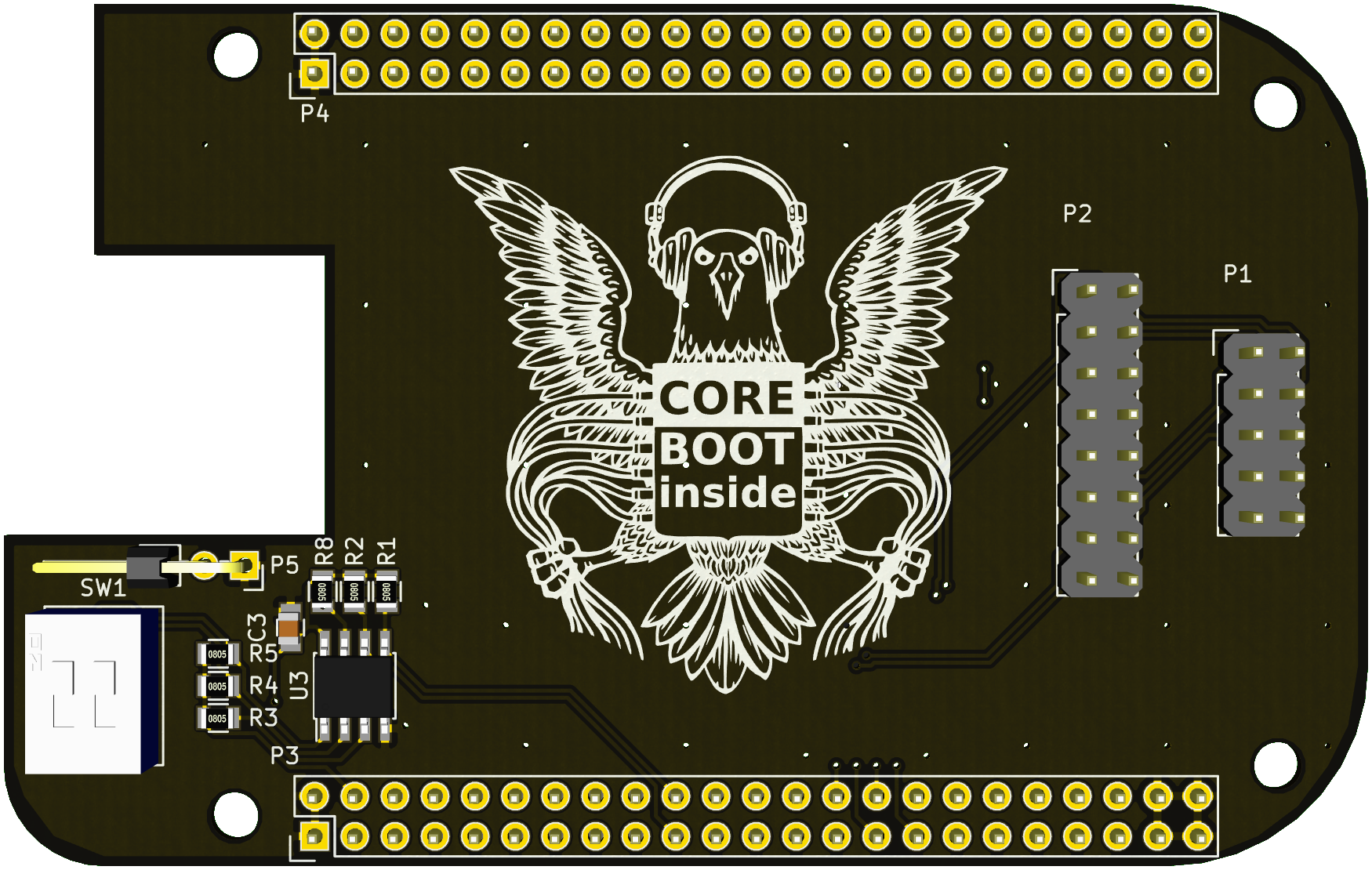 Beaglebone spi flasher cape, from the project README