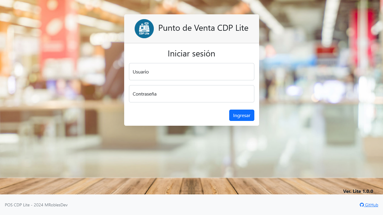 Inicio de sesión