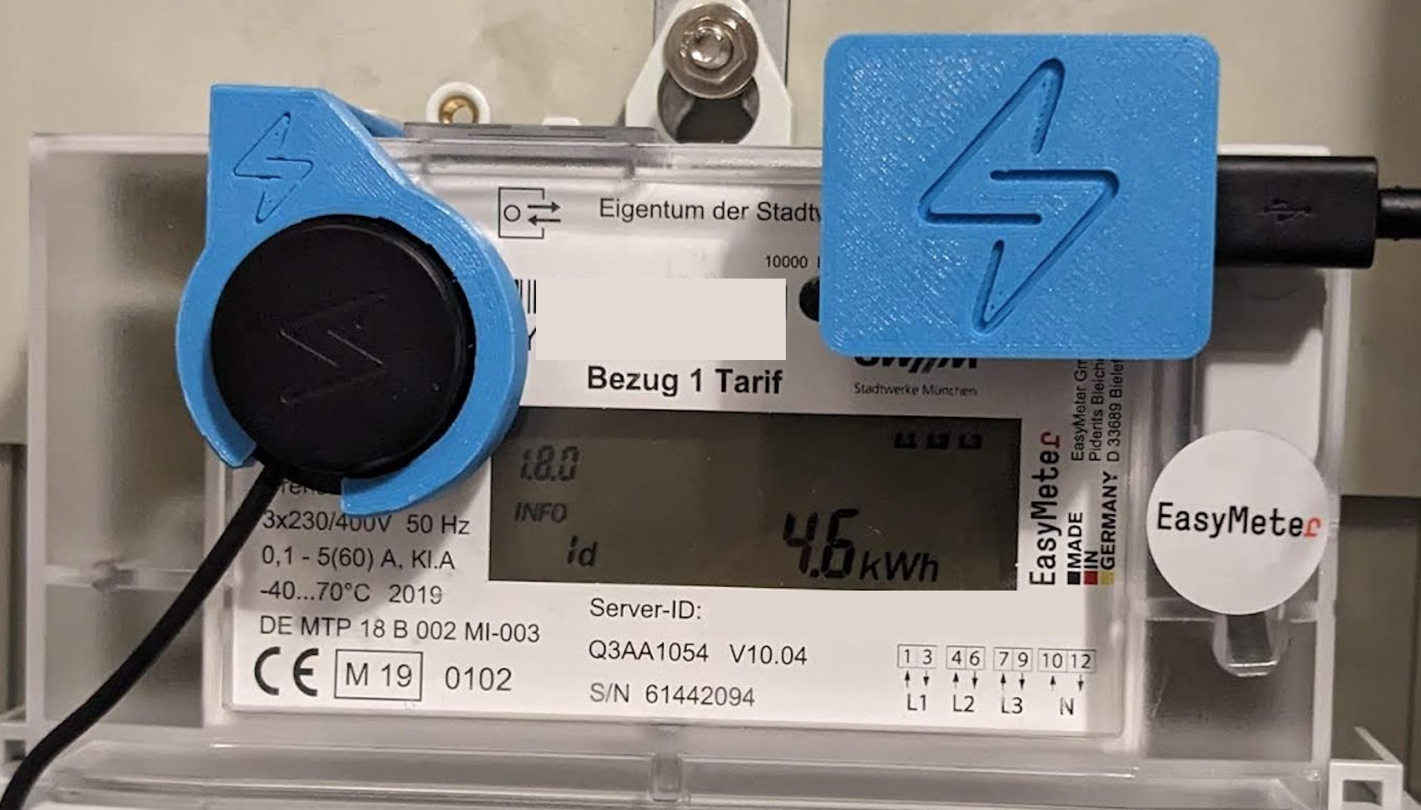 Modded Easymeter Electricity Meter