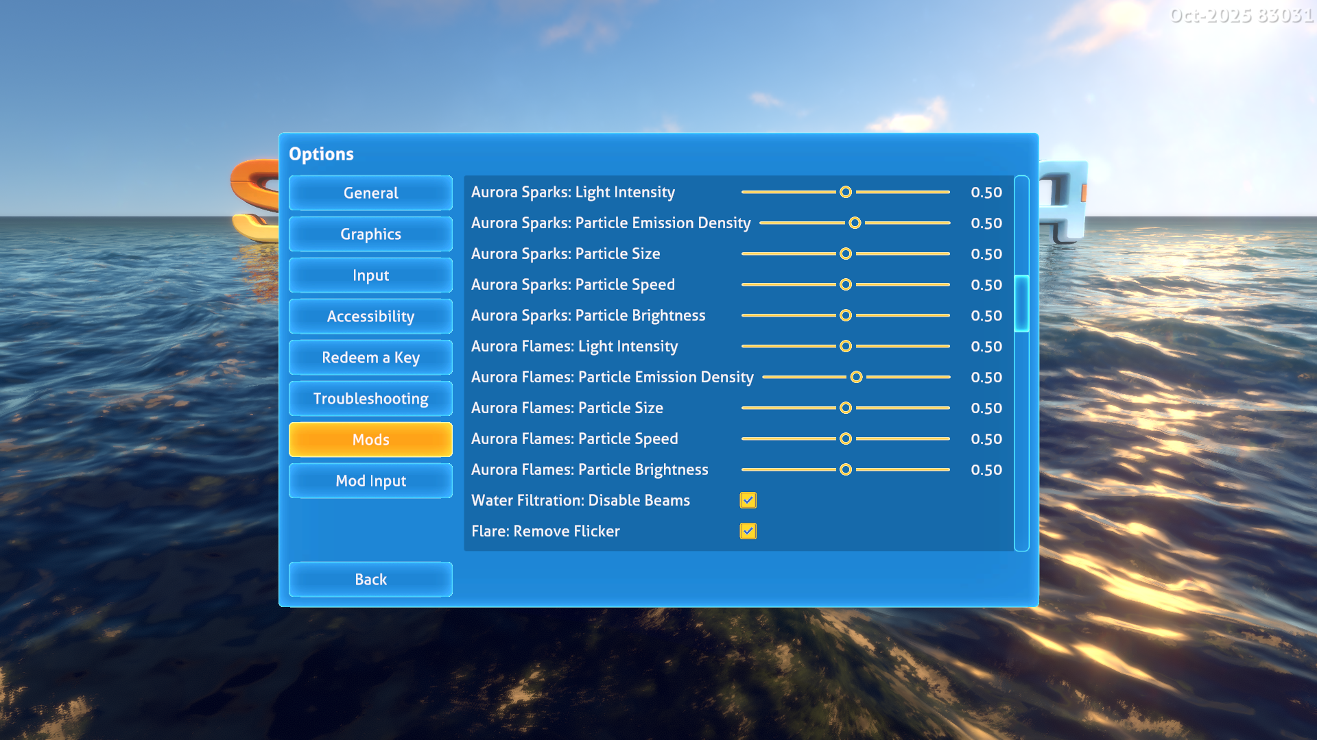 Mod options (page 2)