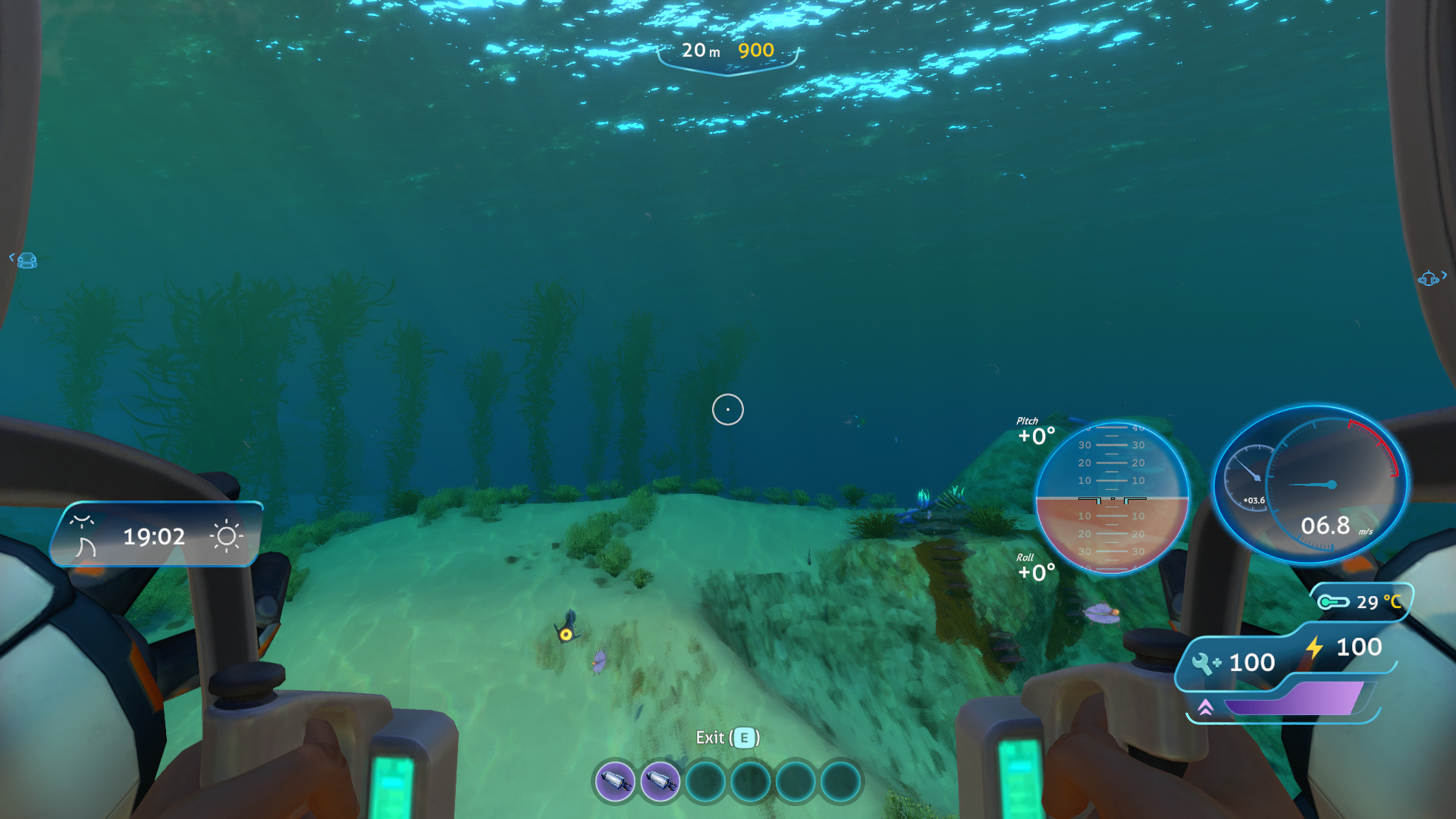 Enhanced Prawn Suit HUD.
