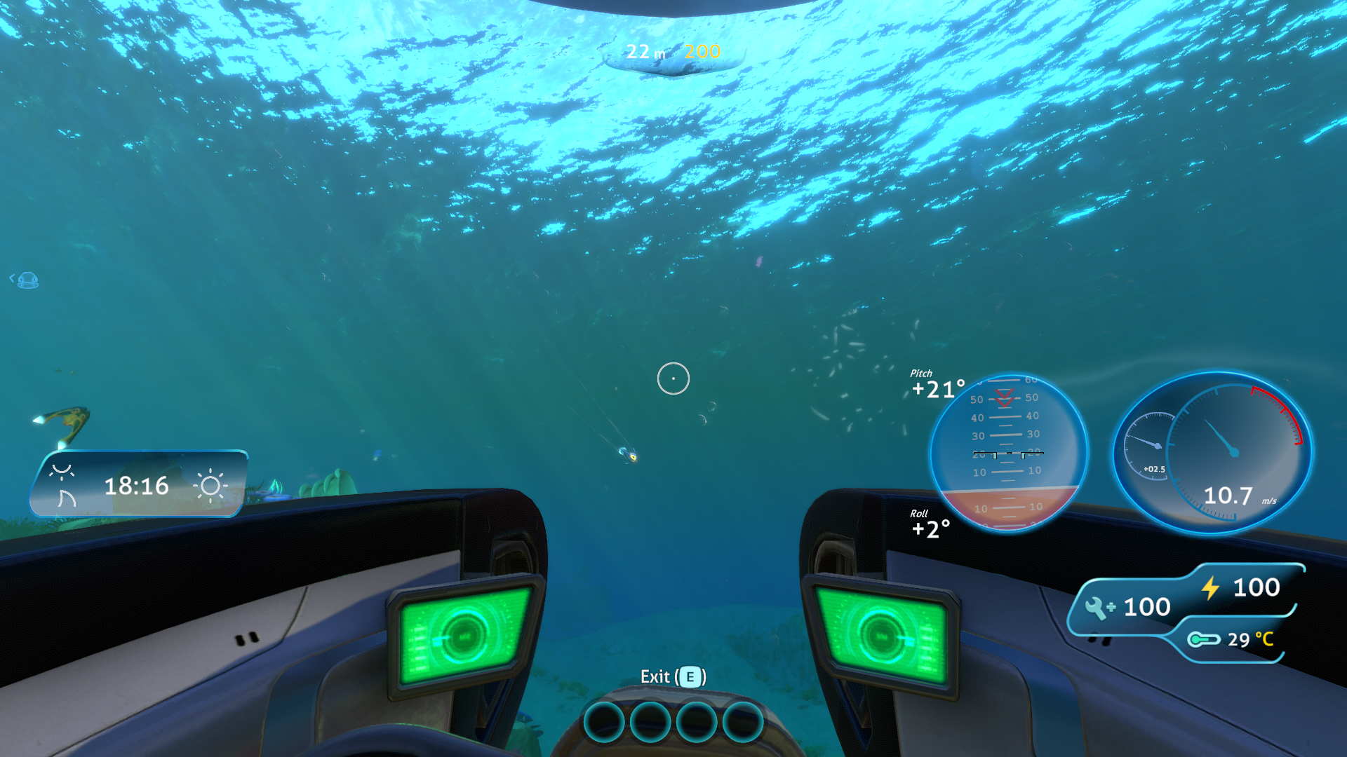 Enhanced Sea Moth HUD.