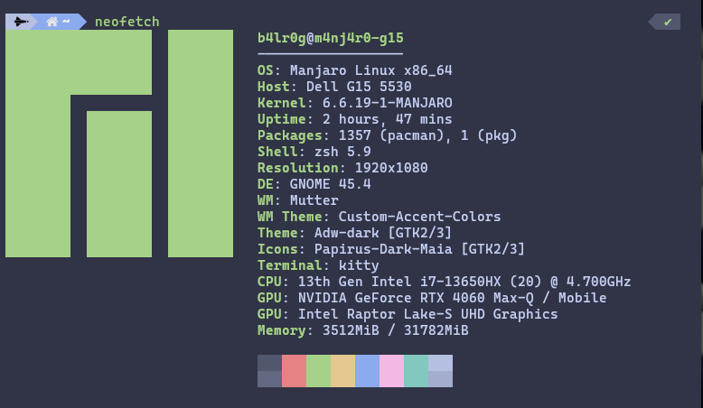"neofetch"