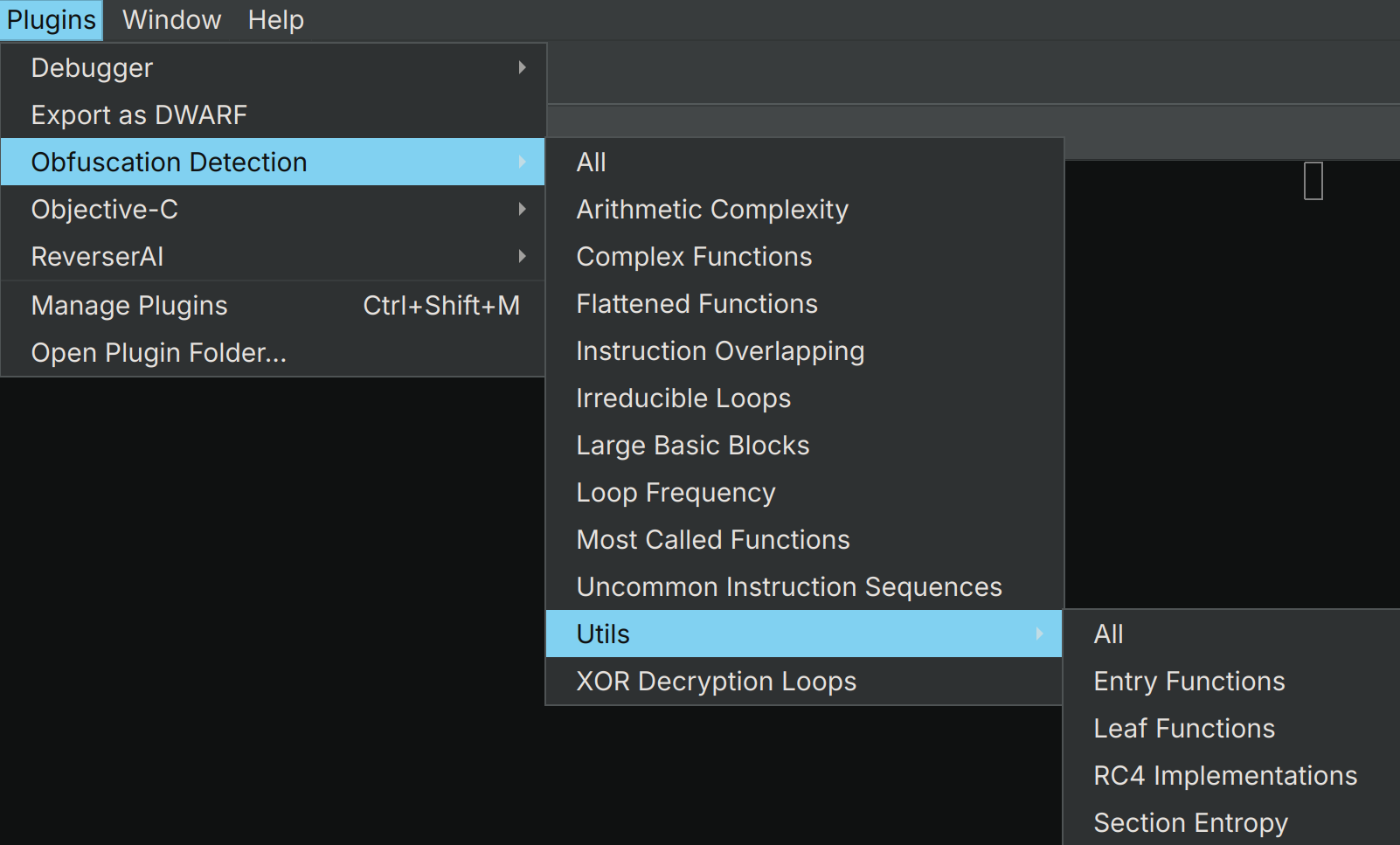 Plugin Menu