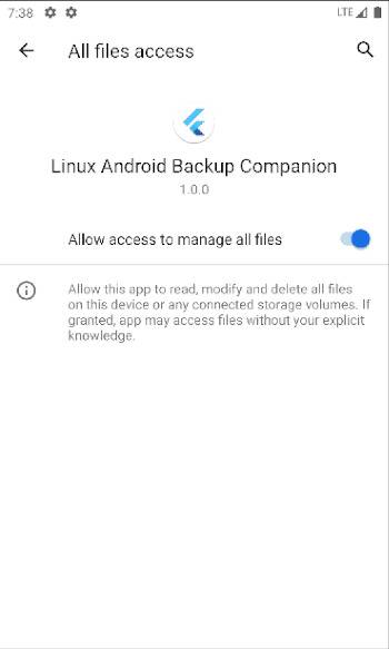 Screenshot 4 of Open Android Backup — opens full size