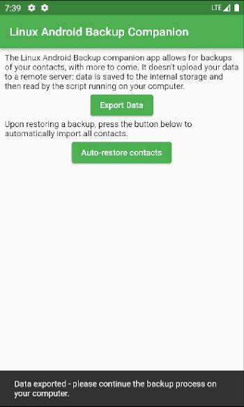 Screenshot 6 of Open Android Backup — opens full size