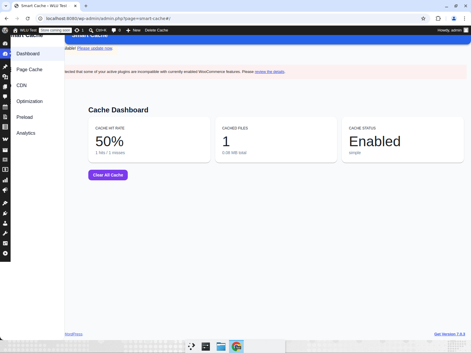 Cache Dashboard
