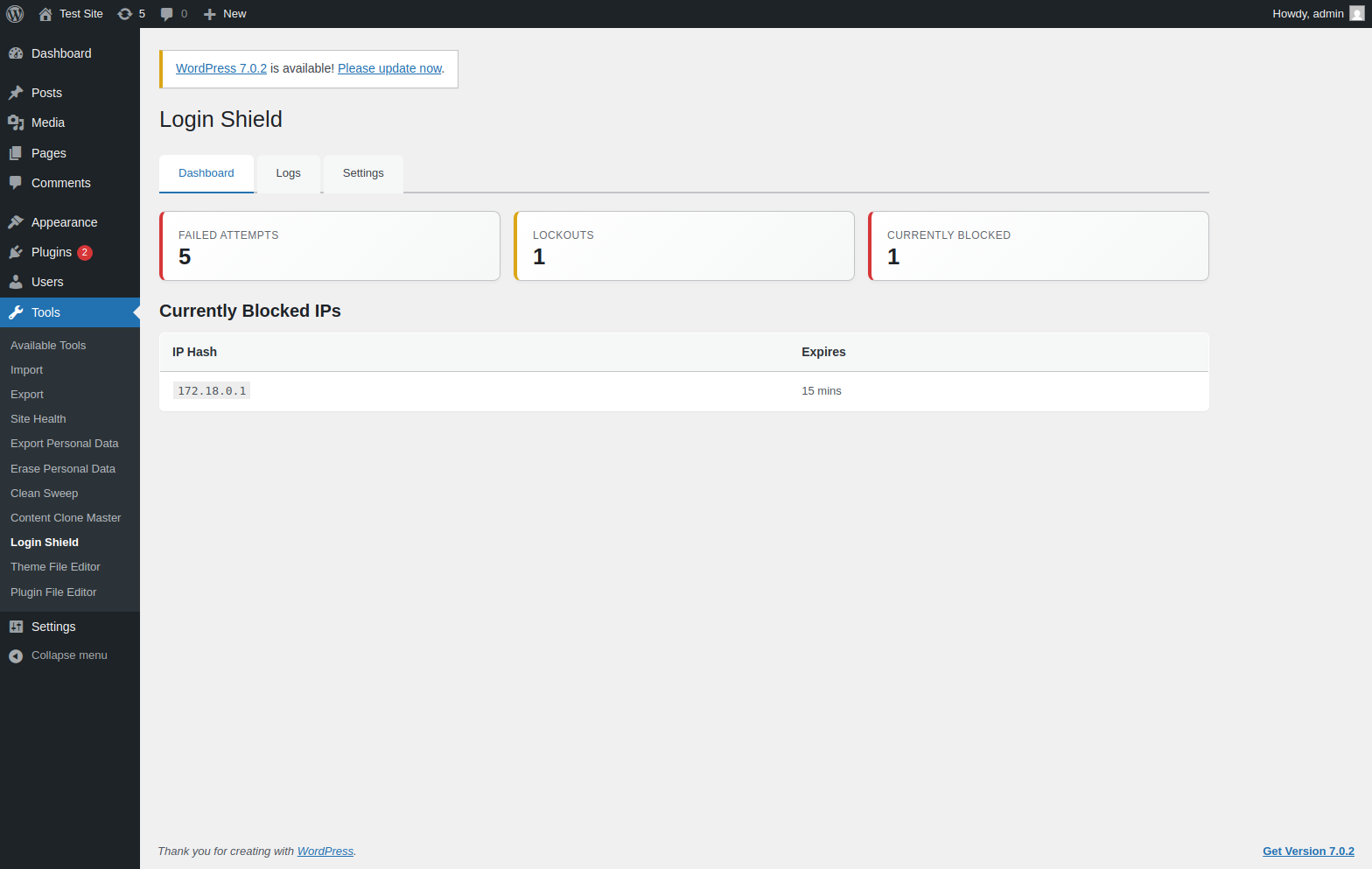 Login Shield Dashboard