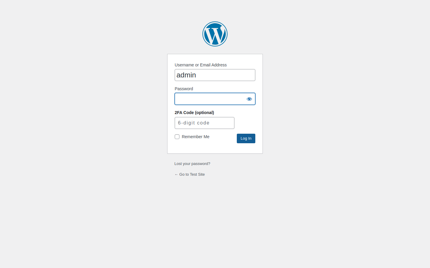 Login Form