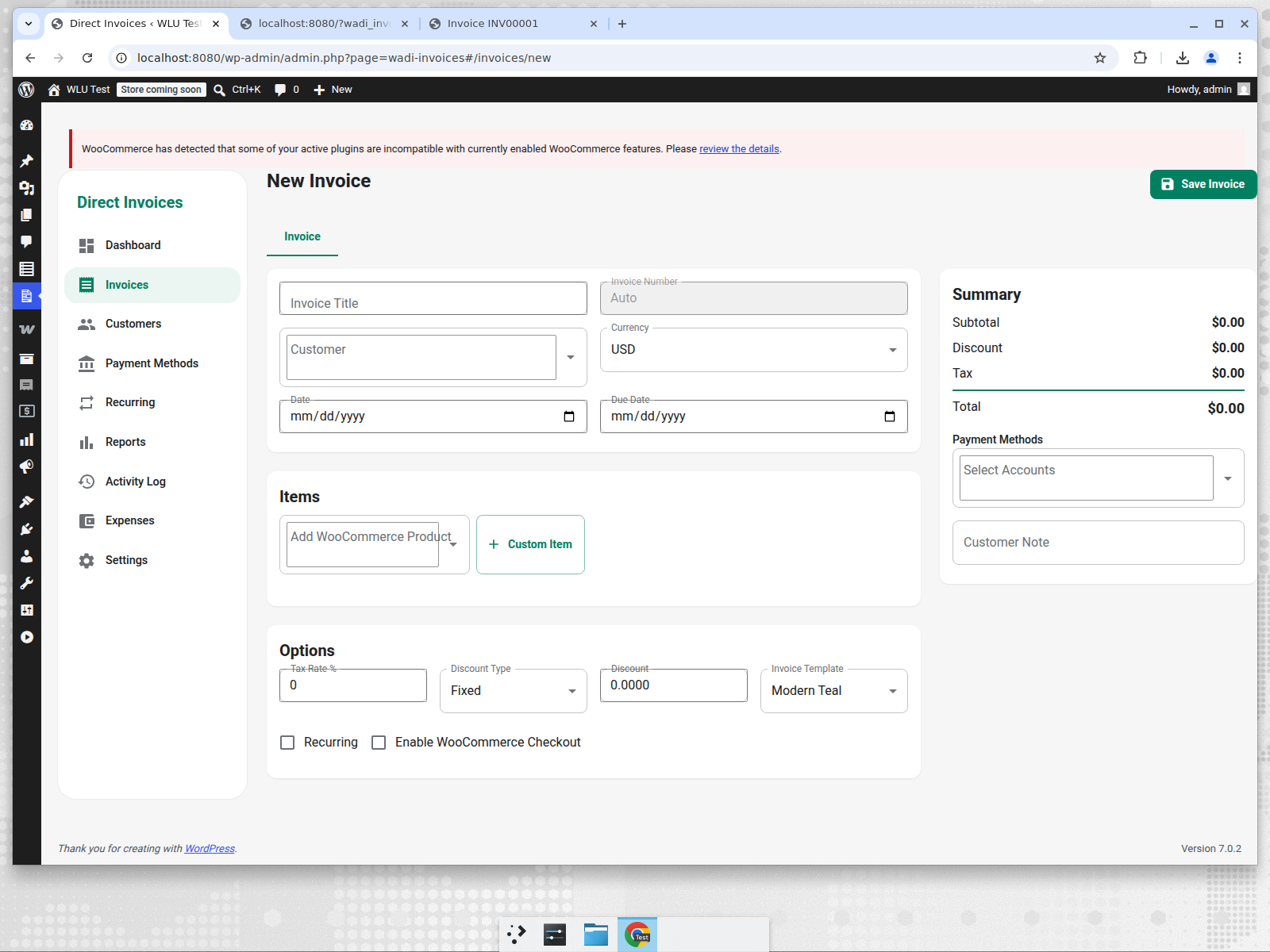 New Invoice