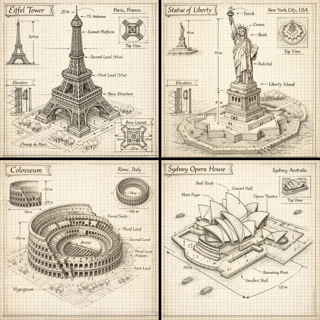 Create a hand drawn isometric schematic diagram of [LANDM...