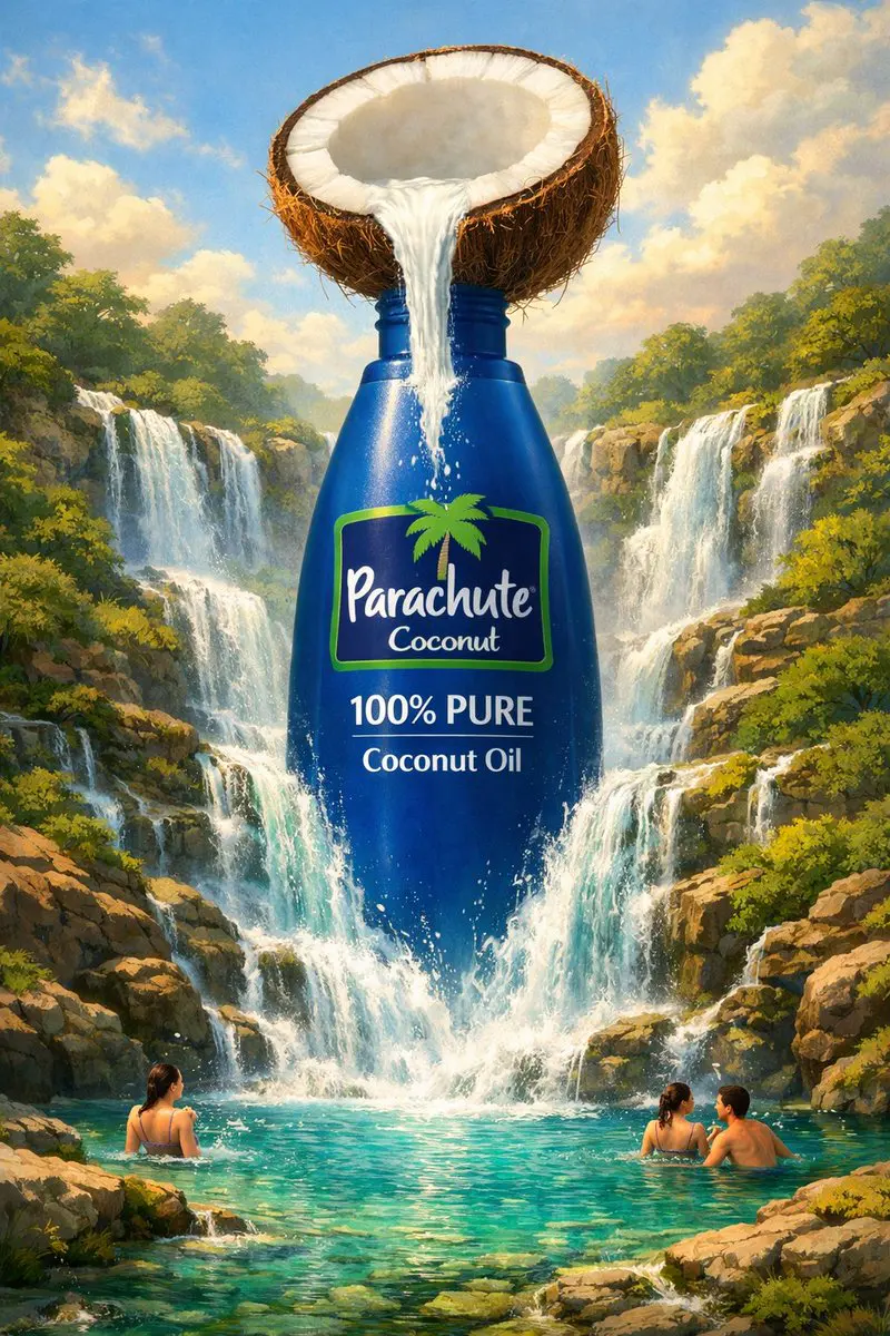 Surreal premium commercial illustration for [BRAND NAME] ...