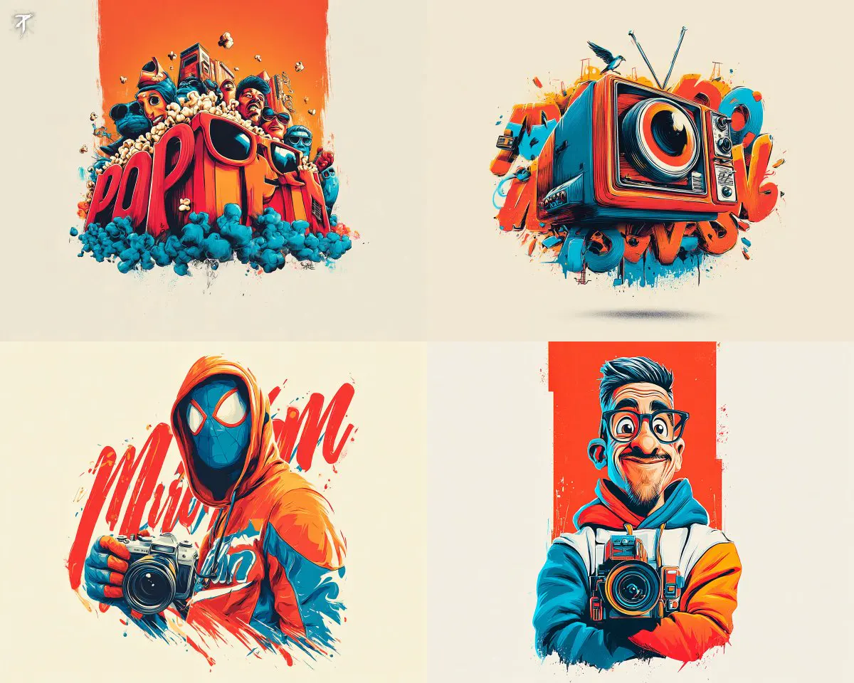 A bold pop-art illustration style with punchy colors, pla...