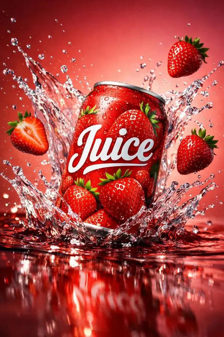 Ultra-realistic cinematic beverage product photography of...
