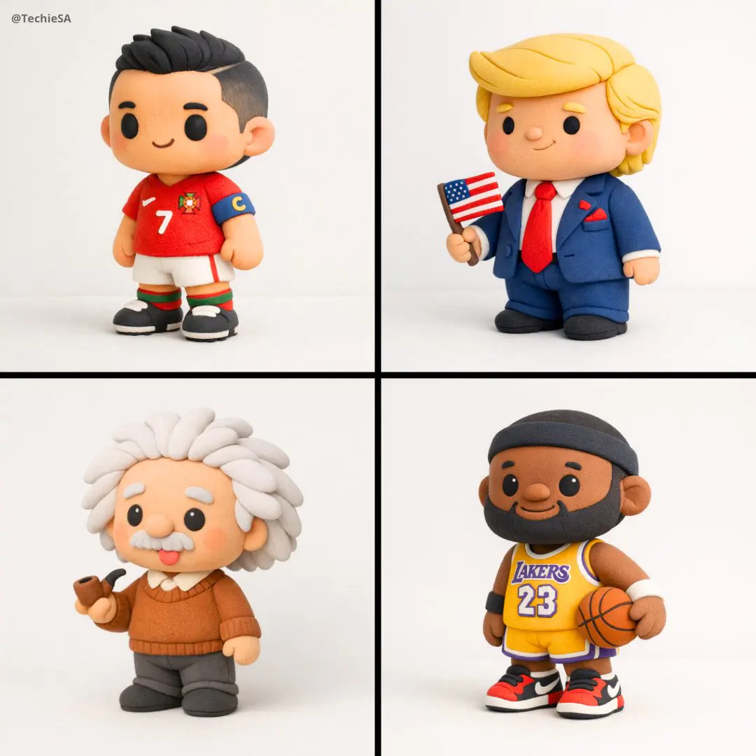 Create a stylized miniature model of [CHARACTERS] shaped ...