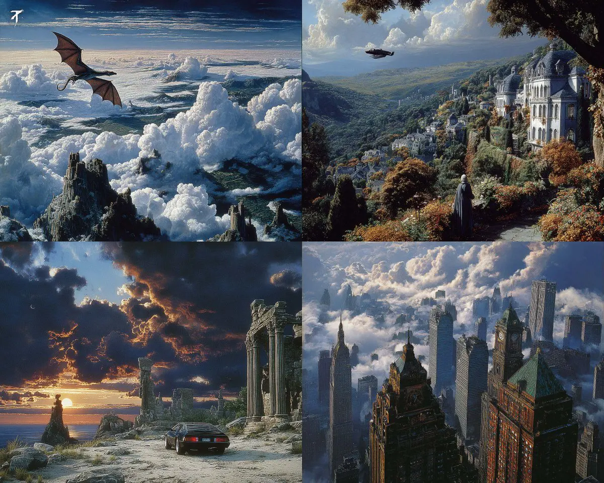 This SREF nails a cinematic anime look with epic scale, s...