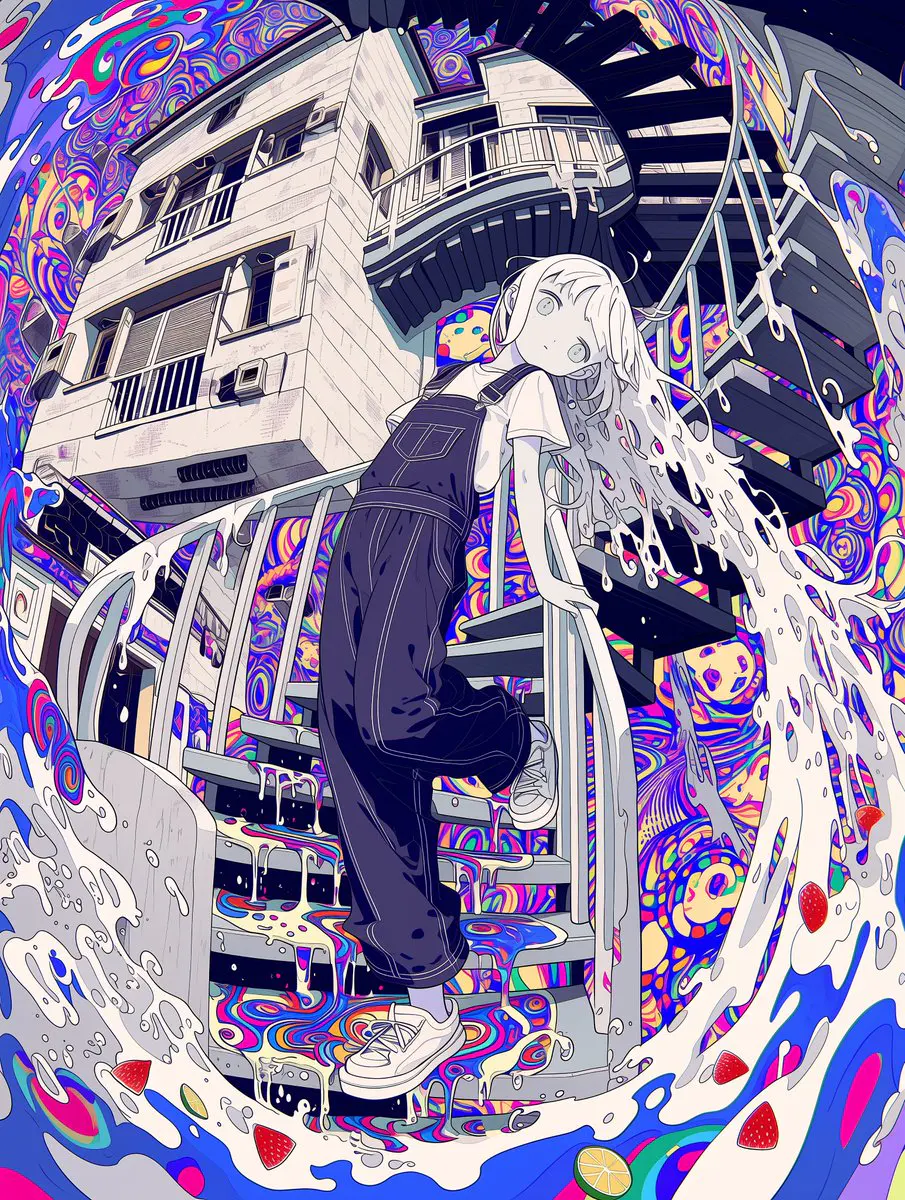 neo-expressionism, zentangle, beautiful weirdcore, dark m...
