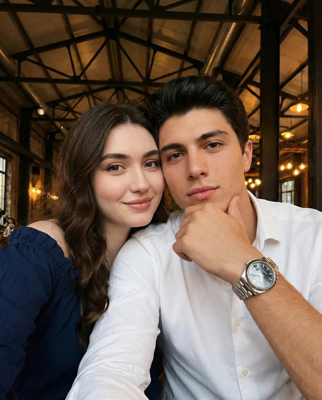{ "scene_type": "indoor close-up lifestyle selfie", "sett...