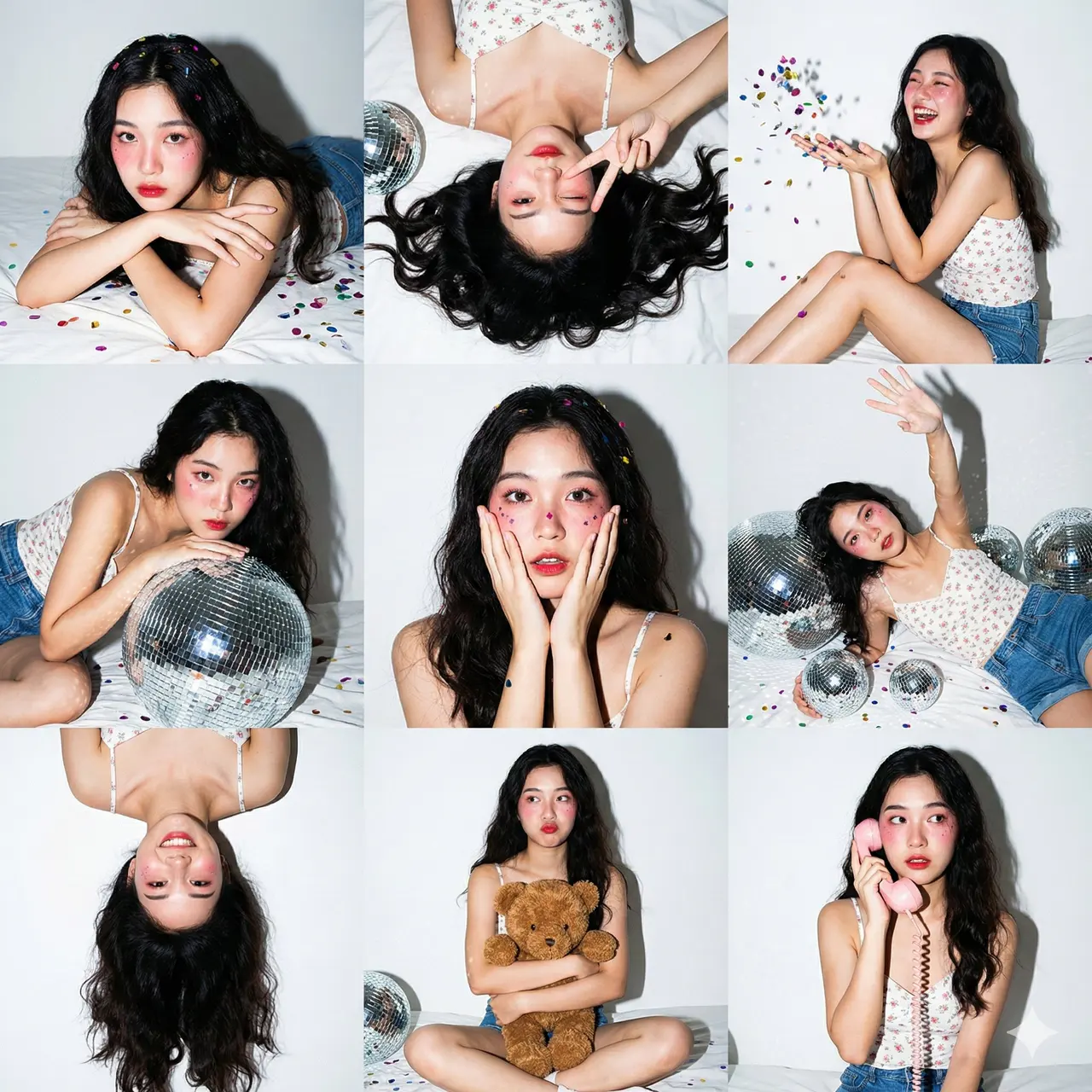 3x3 Photo Collage / 9-Panel Grid.",