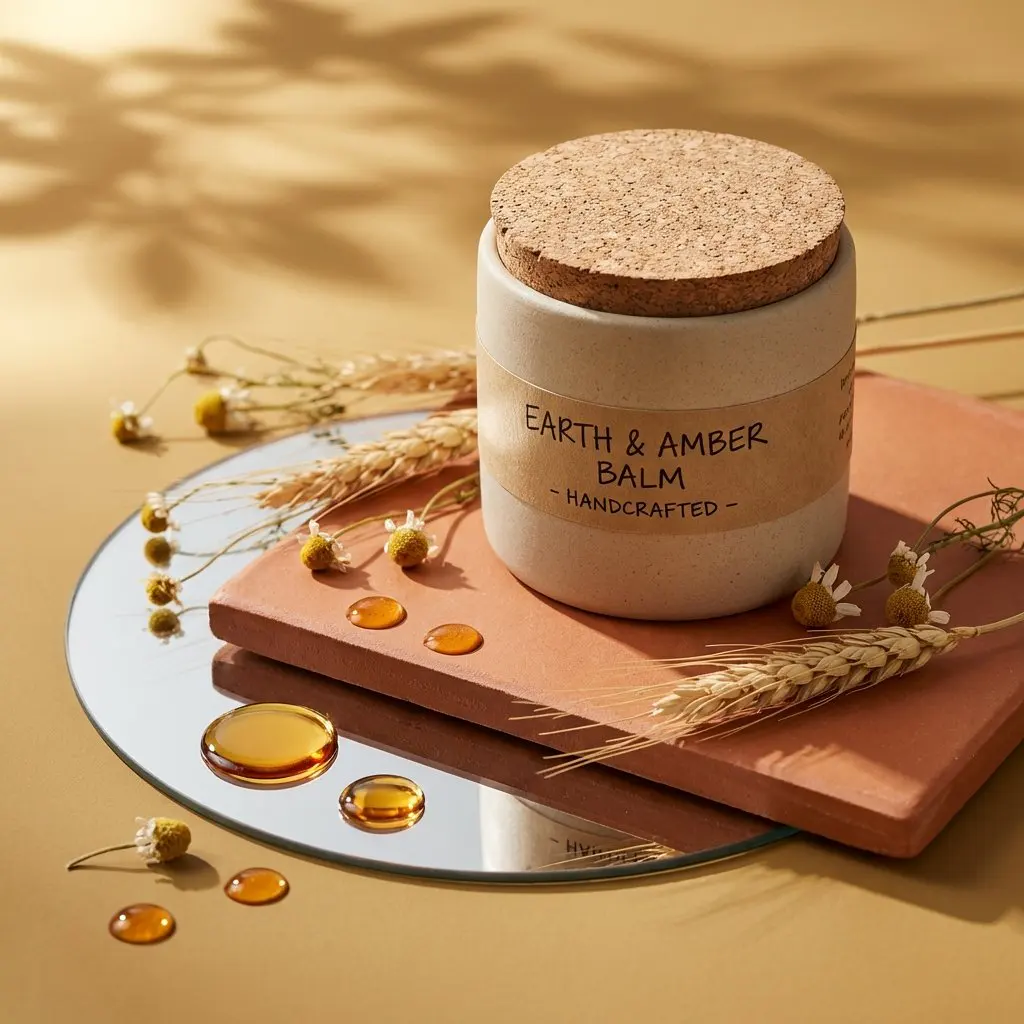 A high-end editorial studio photograph of a (PRODUCT FORM...