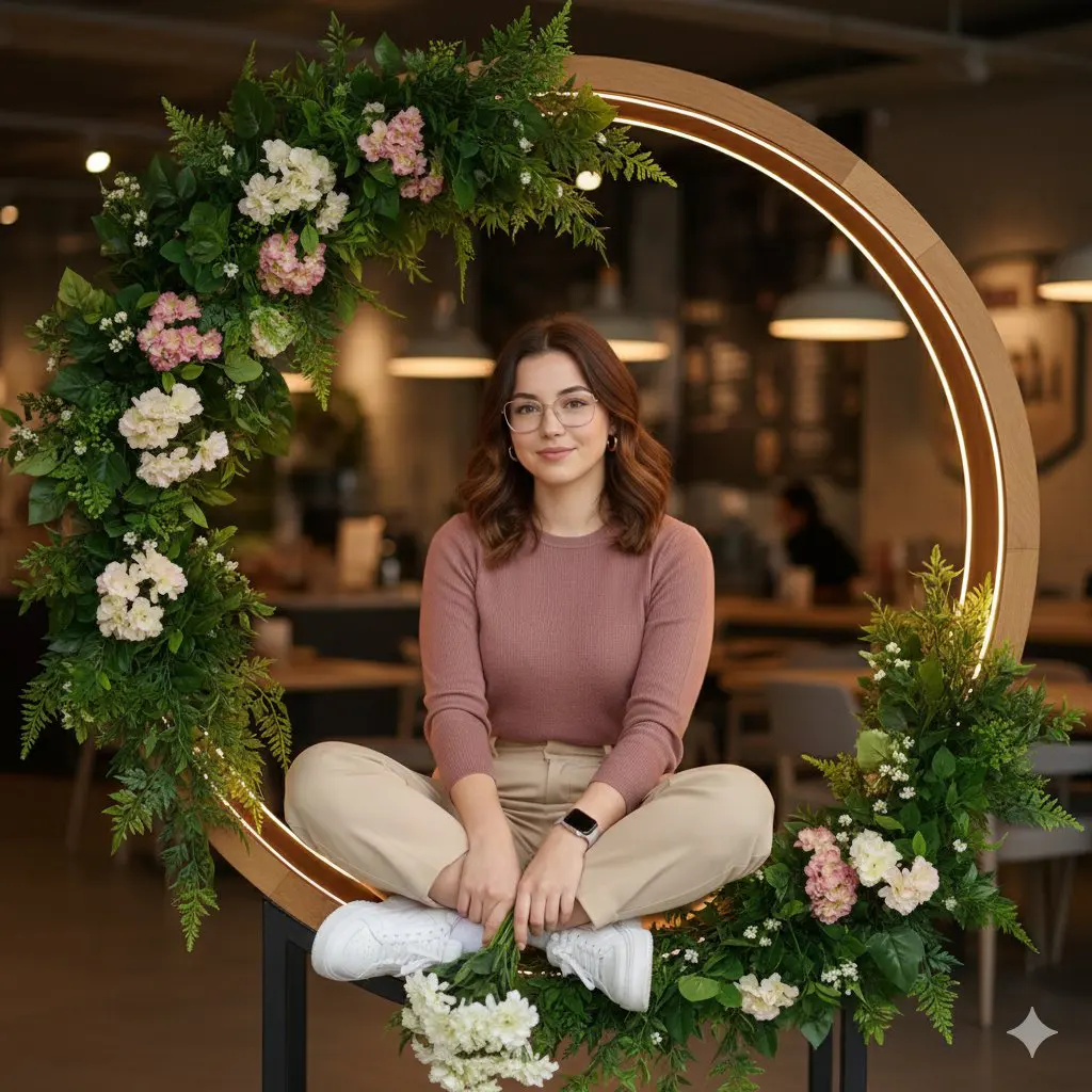 Create an ultra-realistic, high-end lifestyle portrait of...