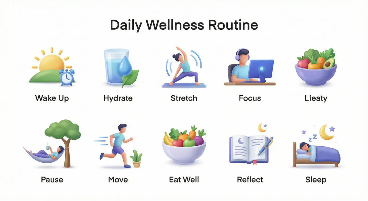 Create a collection of icons representing [ROUTINE / PROC...