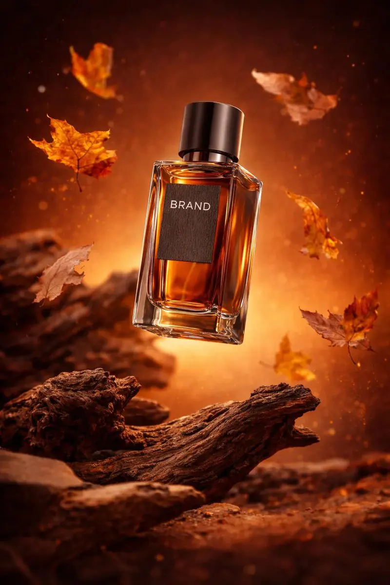 Ultra-realistic luxury perfume product shot (9: 16, 4K). ...