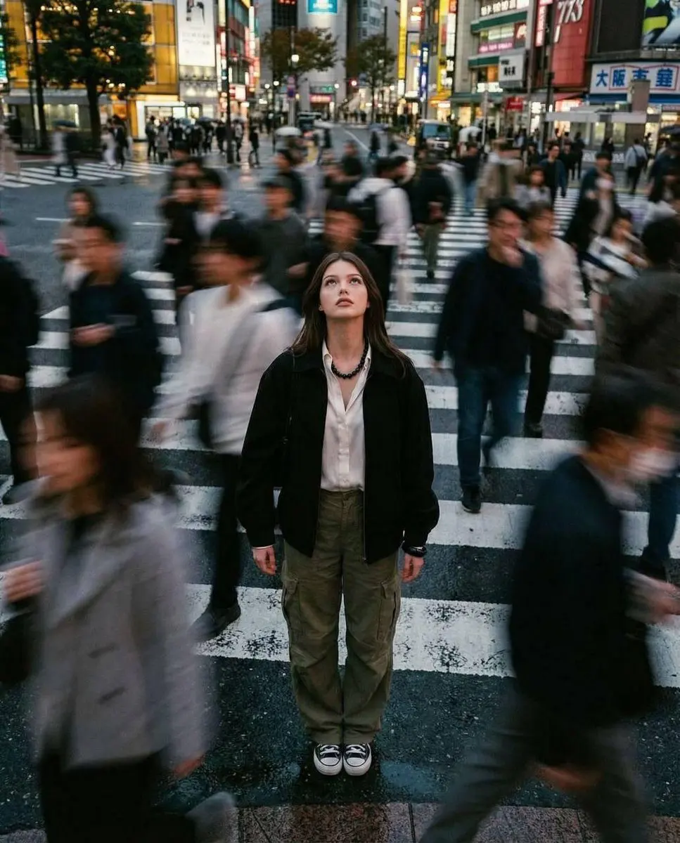 Cinematic street photography capturing a moment in motion...