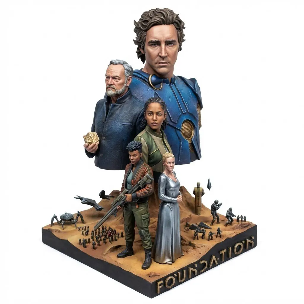 Make a miniature, full-body, isometric, realistic figurin...