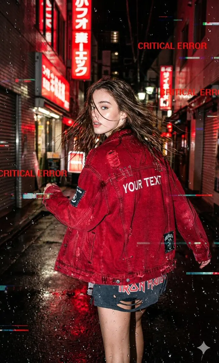 A raw, candid street-style shot of reference running thro...