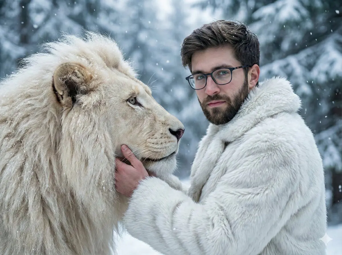 A cinematic ultra-realistic portrait of a man standing fa...