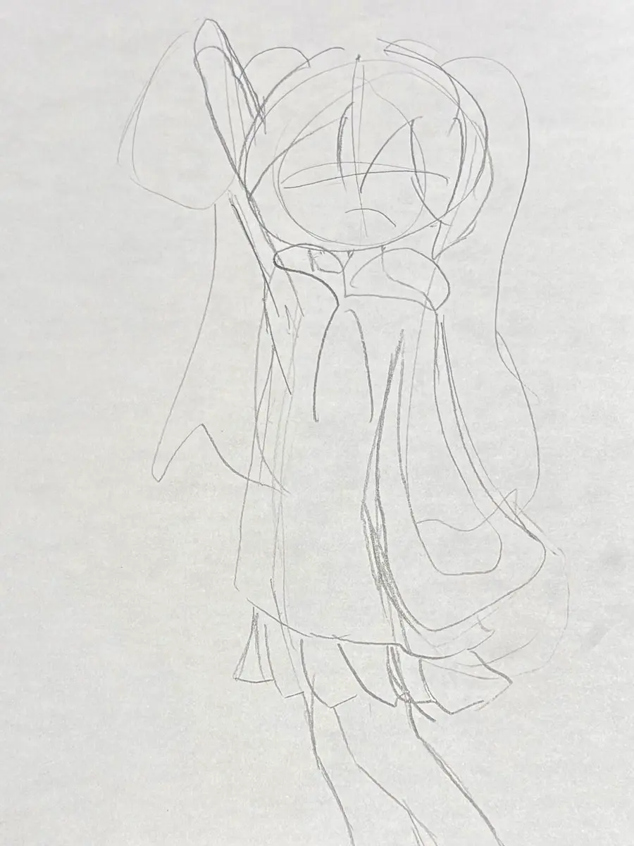 今日は妻にAntigravity 導入ガイド。横で色々見てた娘が「AIはアタリの絵でも違う角度出せる?」と描いた絵...