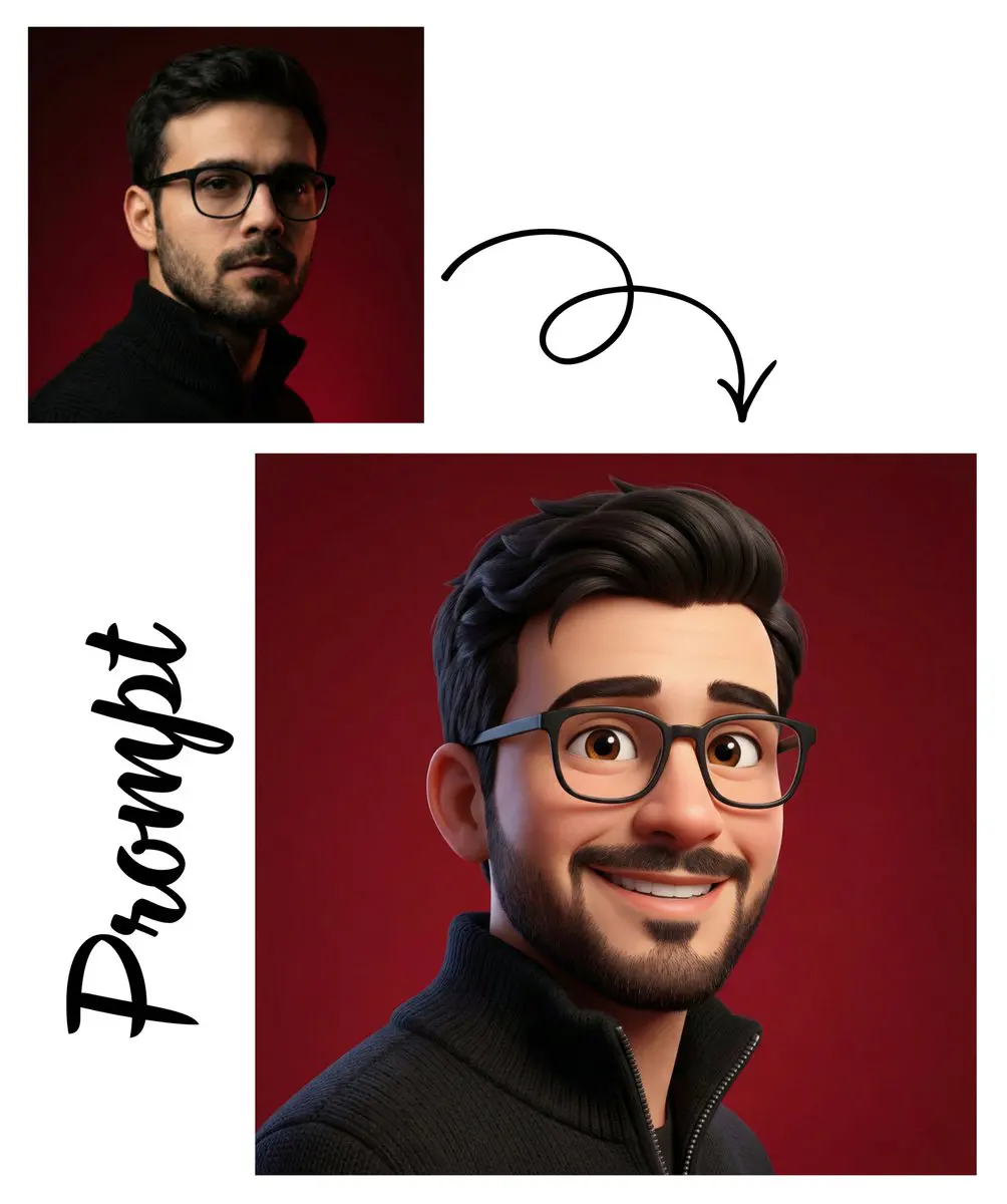 Create a high-quality 3D avatar of the person in the uplo...