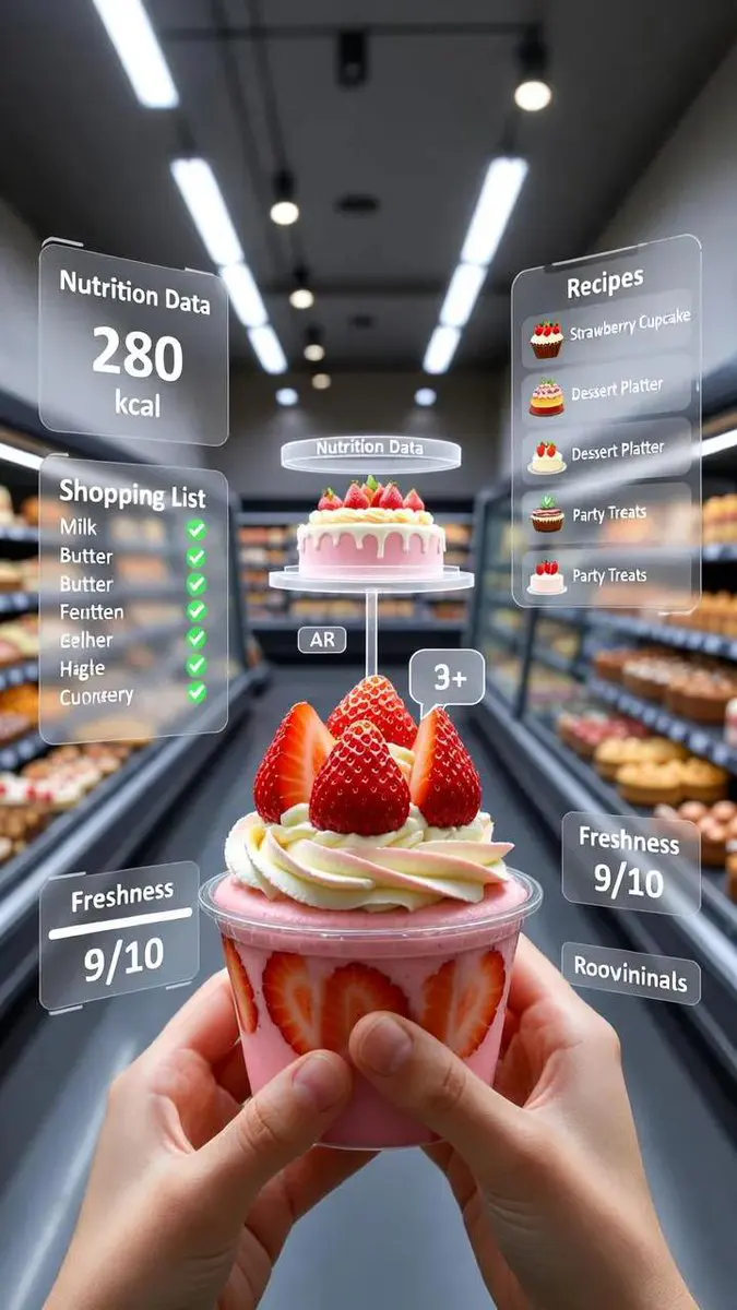 A first-person point-of-view (POV) shot inside a modern s...