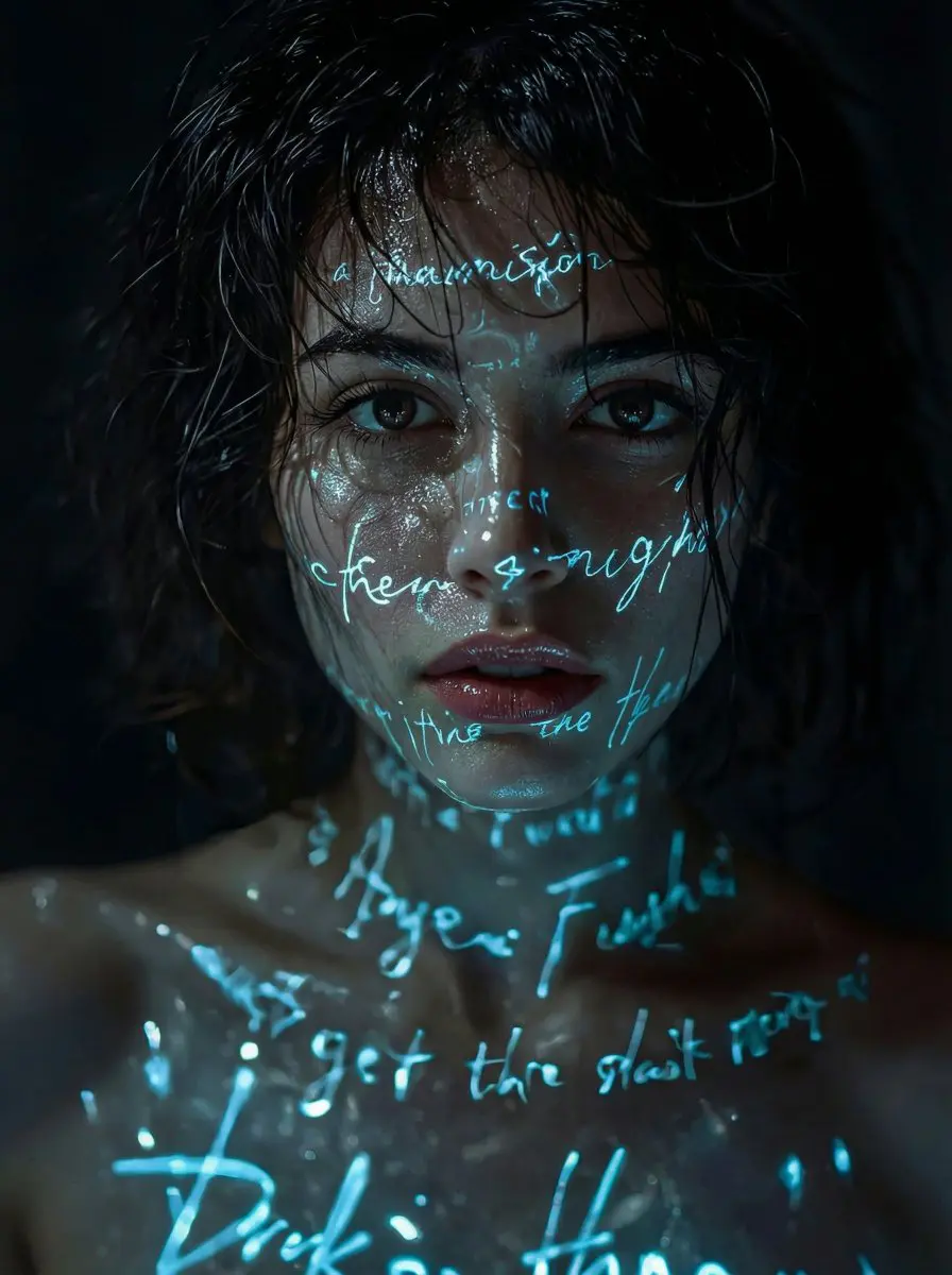 A cinematic, hyper-realistic close-up portrait of a myste...