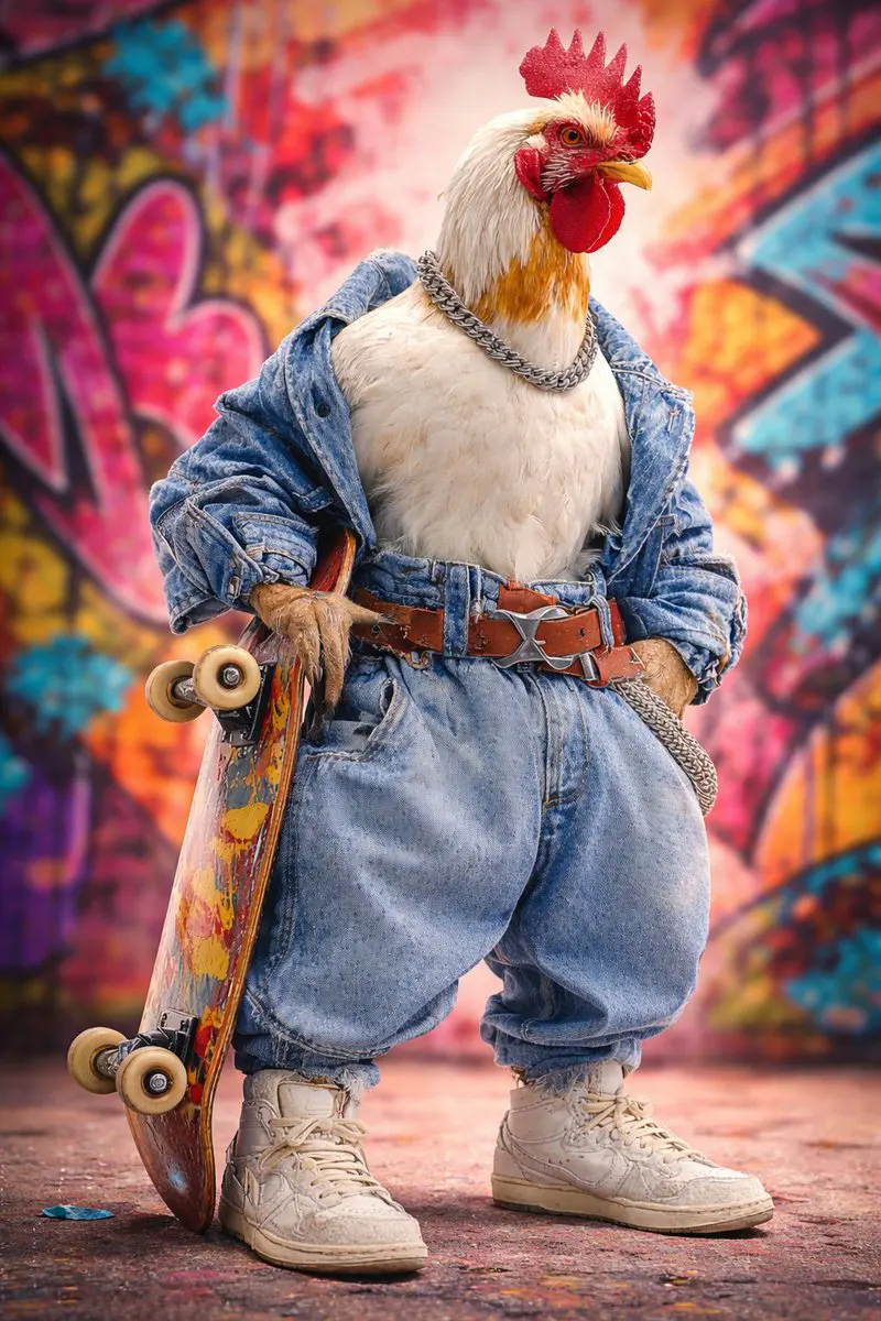 Ultra-realistic studio portrait of an anthropomorphic roo...