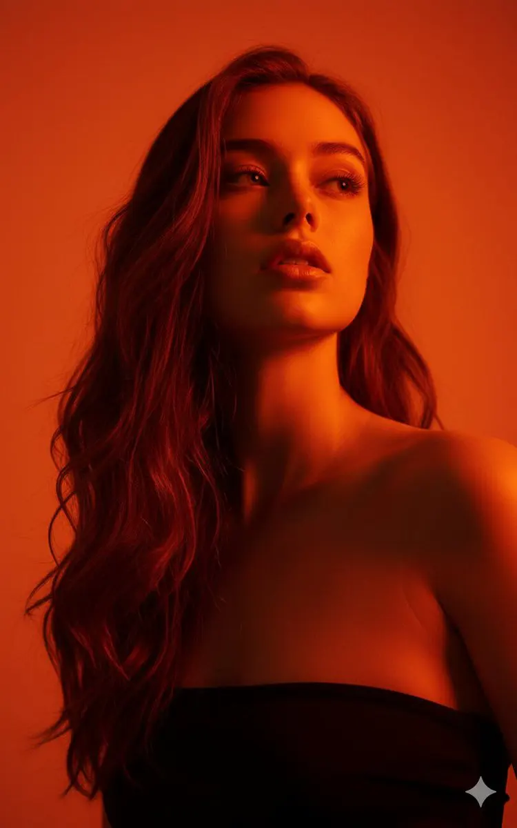 Editorial portrait from the attached reference photo, pho...