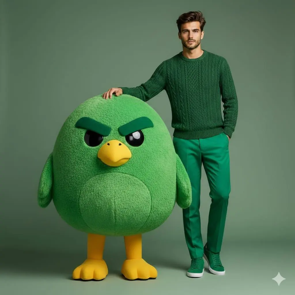 High-end studio fashion portrait of a handsome male model...