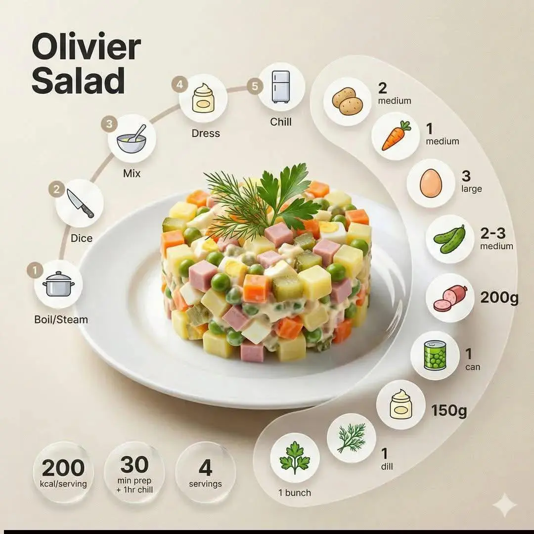 Minimalist modern recipe infographic featuring [DISH NAME...