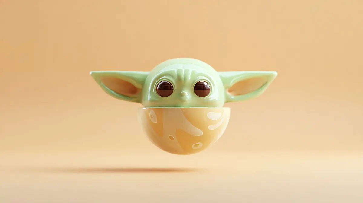 3d render of a plasticine [pop culture object, symbol, or...