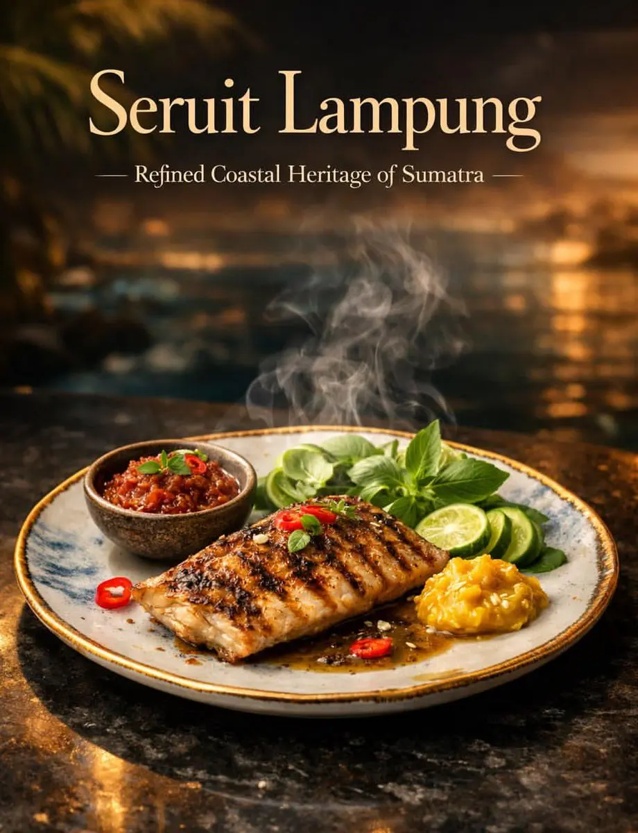 Luxury cinematic food photography of traditional Indonesi...