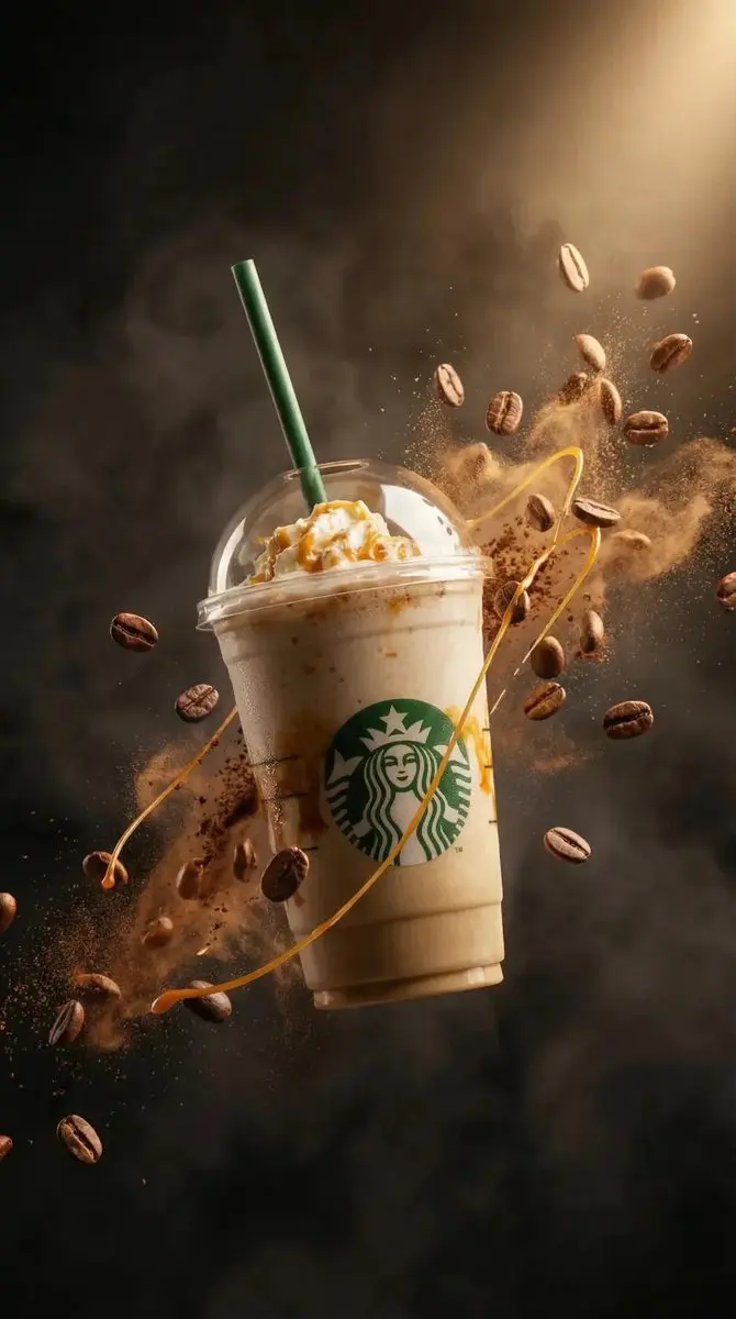Ultra-realistic commercial product photography of a caram...