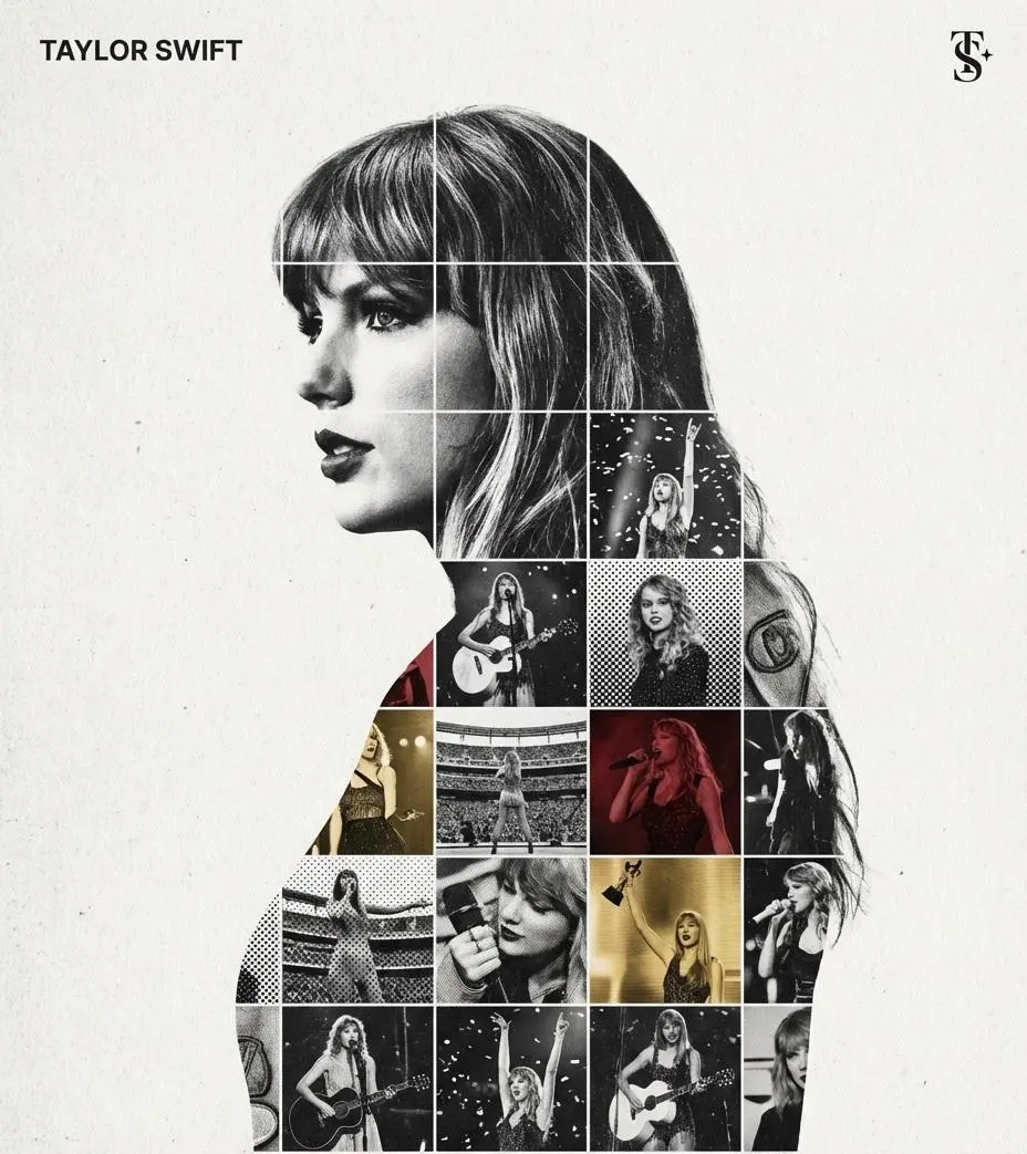 Create a refined, gallery-quality tribute poster built ar...
