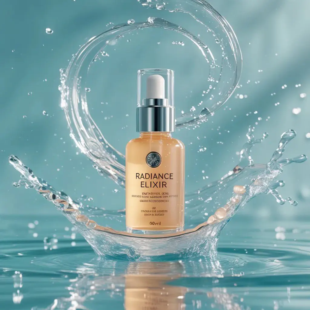 Luxury skincare commercial, ultra-premium aesthetic. Use ...