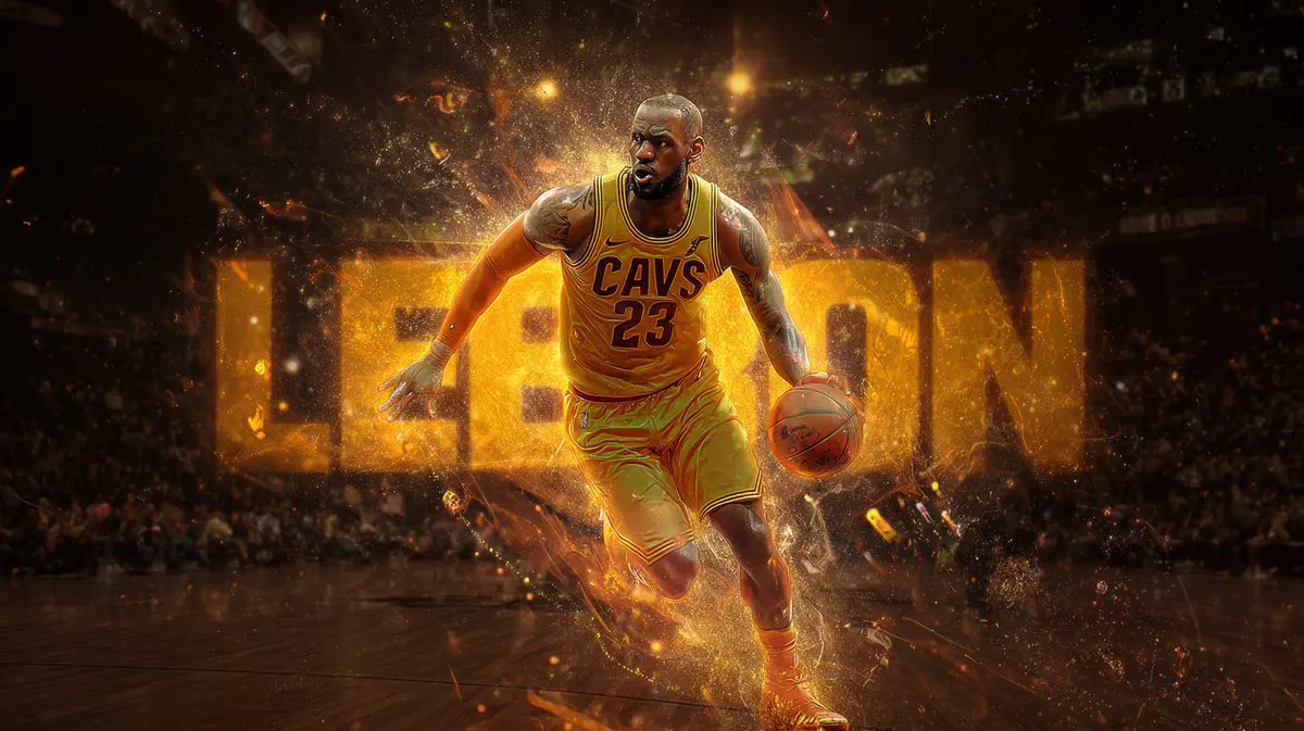 an epic movie poster-style illustration of [athlete name ...
