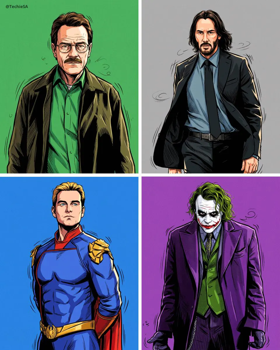 Create a high-contrast digital comic-style illustration o...