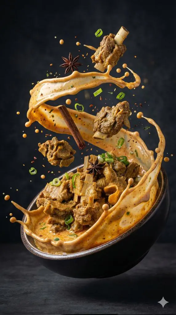 Ultra-realistic cinematic food photography of a bowl of r...