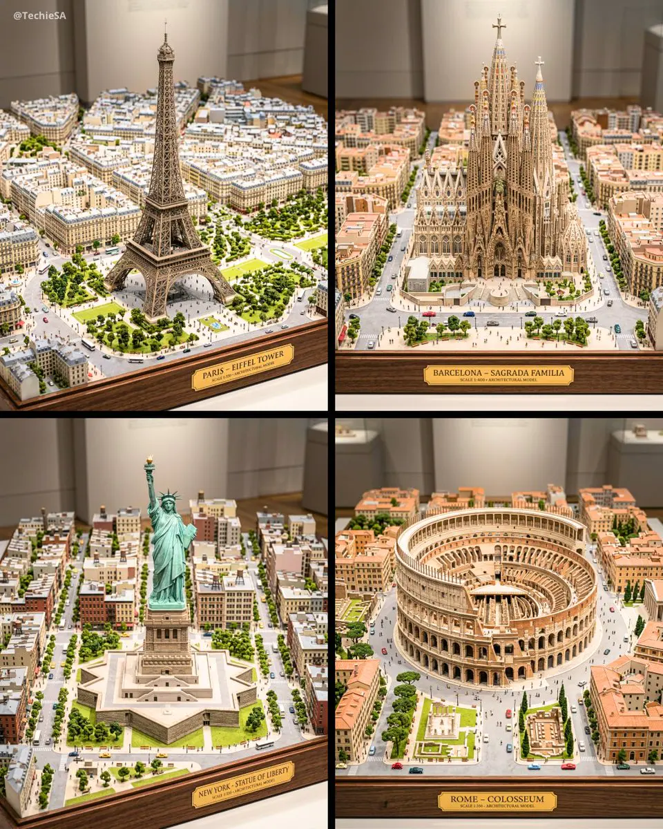 Ultra-detailed large-scale miniature architectural dioram...