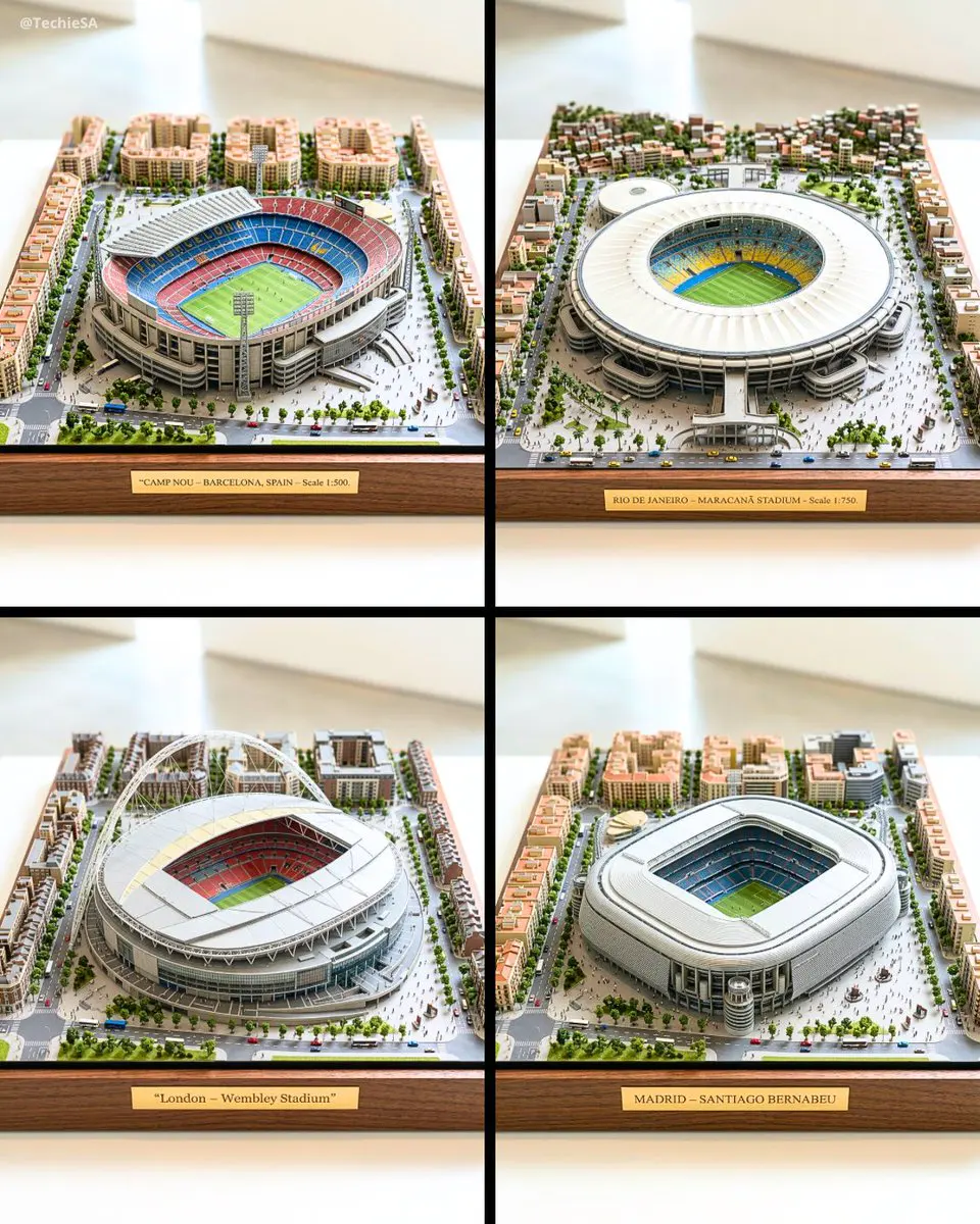 Ultra-detailed large-scale miniature diorama of [STADIUM ...