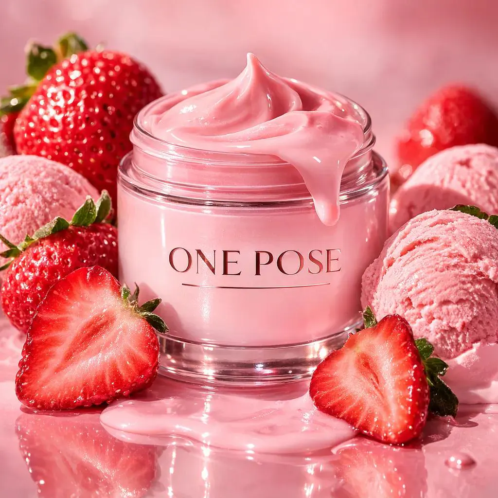 Ultra-realistic luxury skincare product photography featu...
